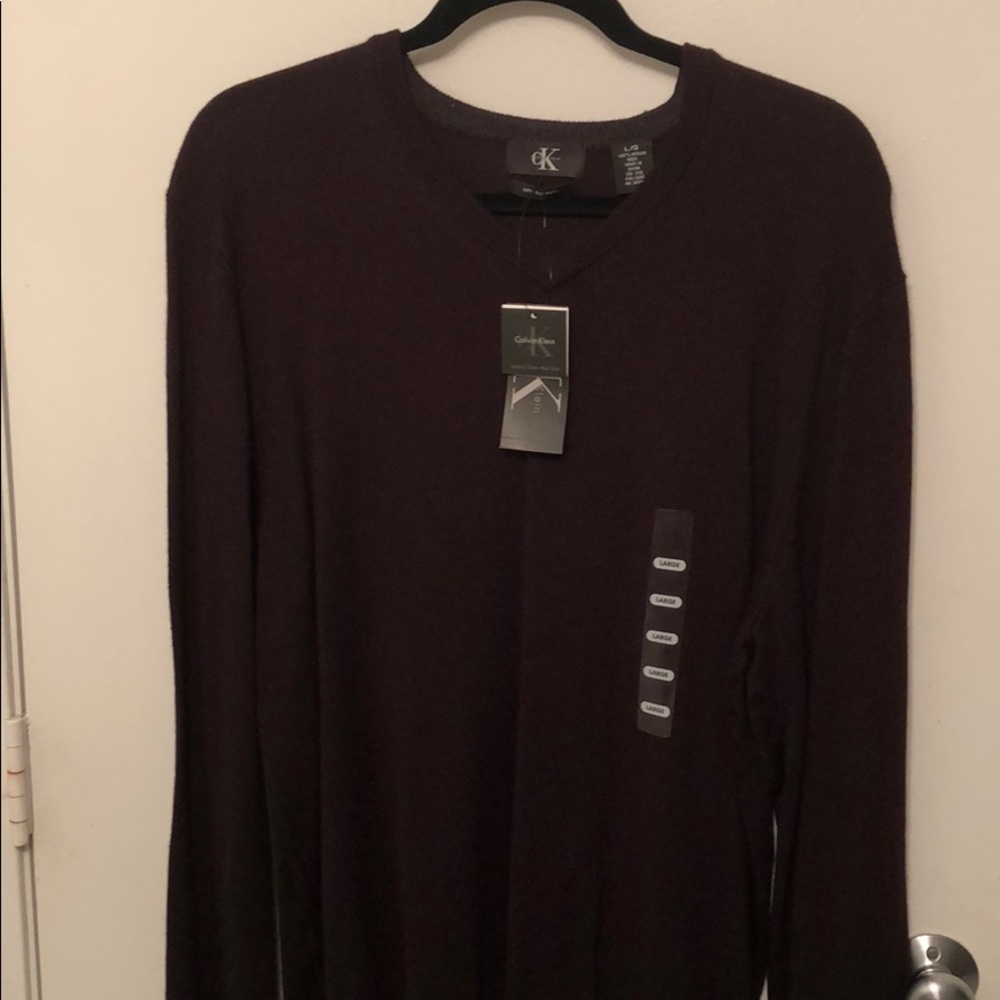 New with tags Calvin Klein 100% merino sweater